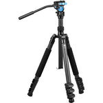Sirui ET-2204Travel Carbon Fiber Tripod with Compact Video Head