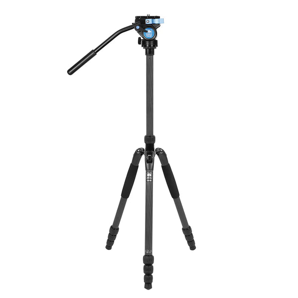 Sirui T-024SK Travel Carbon Fiber Tripod with Compact Video Head