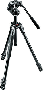 Manfrotto 290 Xtra Aluminum 3-Section Tripod Kit with Fluid Video Head